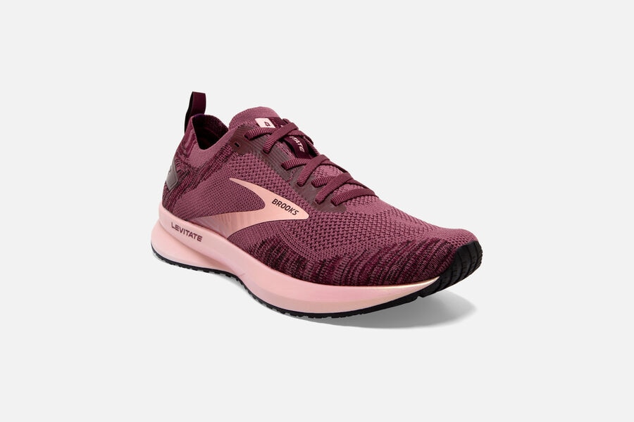 Brooks Levitate 4 Road Loopschoenen Dames - Roze - 391806WEZ